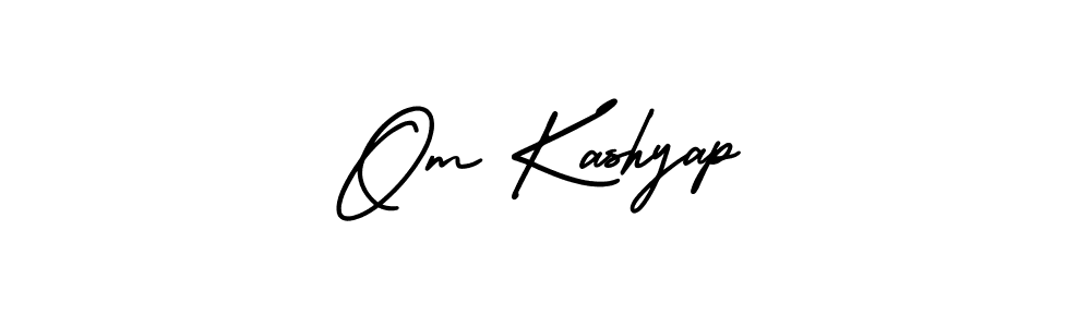 How to make Om Kashyap signature? AmerikaSignatureDemo-Regular is a professional autograph style. Create handwritten signature for Om Kashyap name. Om Kashyap signature style 3 images and pictures png