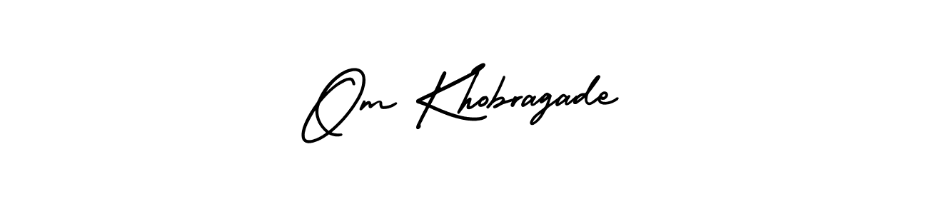 Use a signature maker to create a handwritten signature online. With this signature software, you can design (AmerikaSignatureDemo-Regular) your own signature for name Om Khobragade. Om Khobragade signature style 3 images and pictures png