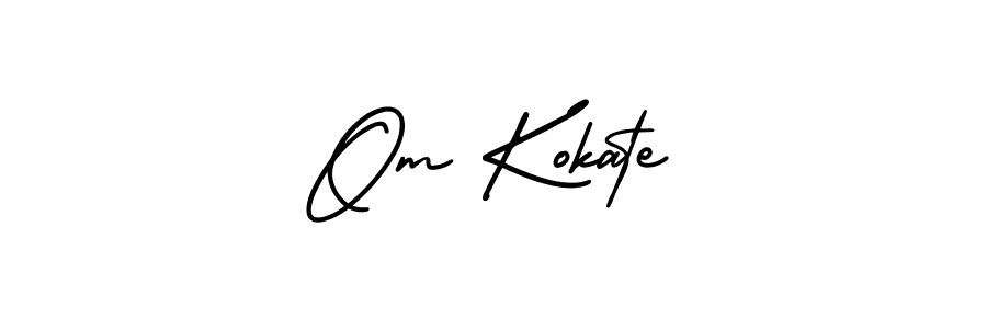 Design your own signature with our free online signature maker. With this signature software, you can create a handwritten (AmerikaSignatureDemo-Regular) signature for name Om Kokate. Om Kokate signature style 3 images and pictures png