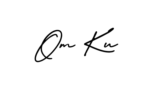 Also You can easily find your signature by using the search form. We will create Om Ku name handwritten signature images for you free of cost using AmerikaSignatureDemo-Regular sign style. Om Ku signature style 3 images and pictures png