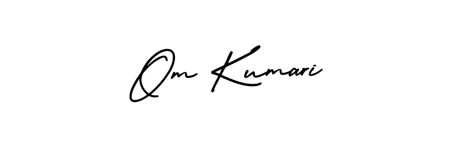 Om Kumari stylish signature style. Best Handwritten Sign (AmerikaSignatureDemo-Regular) for my name. Handwritten Signature Collection Ideas for my name Om Kumari. Om Kumari signature style 3 images and pictures png