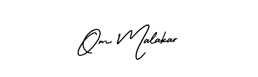 AmerikaSignatureDemo-Regular is a professional signature style that is perfect for those who want to add a touch of class to their signature. It is also a great choice for those who want to make their signature more unique. Get Om Malakar name to fancy signature for free. Om Malakar signature style 3 images and pictures png