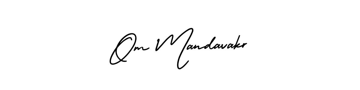 Best and Professional Signature Style for Om Mandavakr. AmerikaSignatureDemo-Regular Best Signature Style Collection. Om Mandavakr signature style 3 images and pictures png