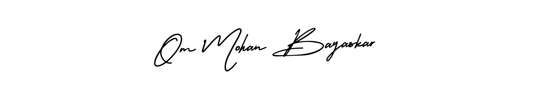 Design your own signature with our free online signature maker. With this signature software, you can create a handwritten (AmerikaSignatureDemo-Regular) signature for name Om Mohan Bayaskar. Om Mohan Bayaskar signature style 3 images and pictures png