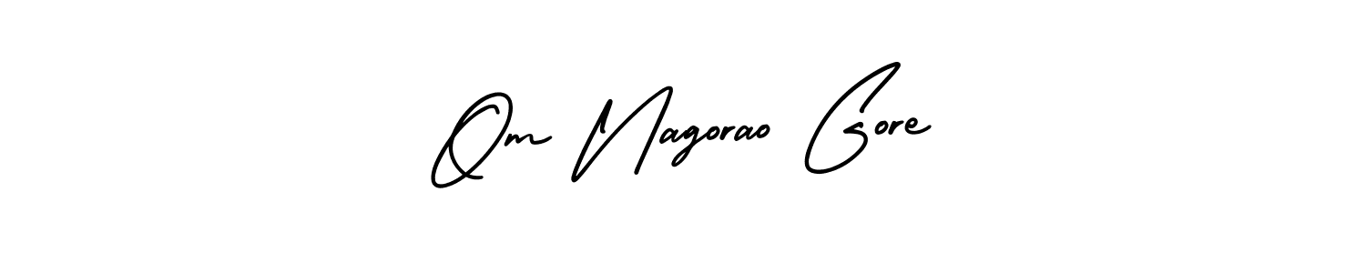 It looks lik you need a new signature style for name Om Nagorao Gore. Design unique handwritten (AmerikaSignatureDemo-Regular) signature with our free signature maker in just a few clicks. Om Nagorao Gore signature style 3 images and pictures png