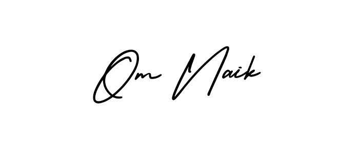 How to Draw Om Naik signature style? AmerikaSignatureDemo-Regular is a latest design signature styles for name Om Naik. Om Naik signature style 3 images and pictures png