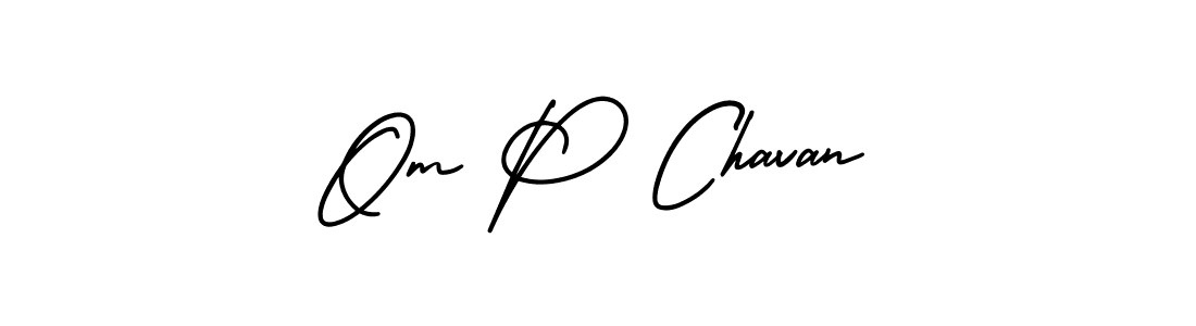 Best and Professional Signature Style for Om P Chavan. AmerikaSignatureDemo-Regular Best Signature Style Collection. Om P Chavan signature style 3 images and pictures png