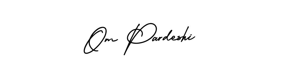 How to make Om Pardeshi signature? AmerikaSignatureDemo-Regular is a professional autograph style. Create handwritten signature for Om Pardeshi name. Om Pardeshi signature style 3 images and pictures png