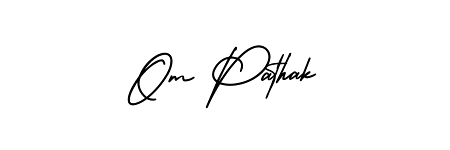 Make a short Om Pathak signature style. Manage your documents anywhere anytime using AmerikaSignatureDemo-Regular. Create and add eSignatures, submit forms, share and send files easily. Om Pathak signature style 3 images and pictures png