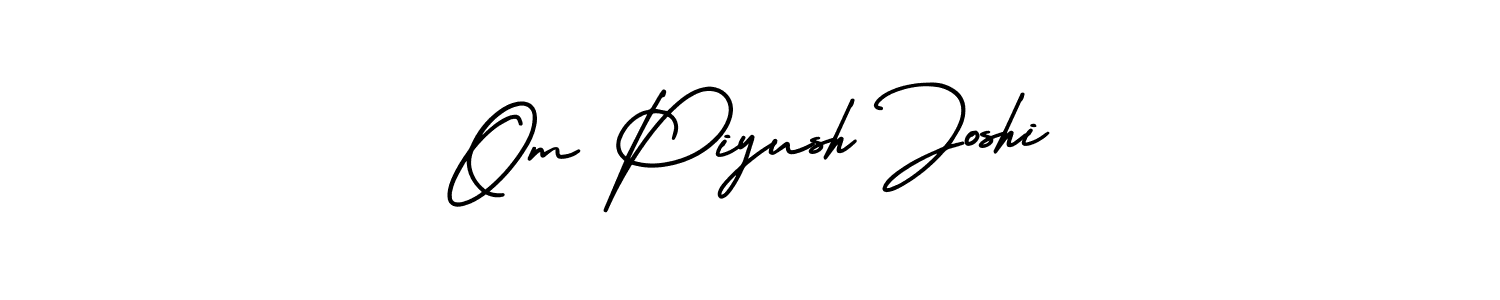 Make a beautiful signature design for name Om Piyush Joshi. Use this online signature maker to create a handwritten signature for free. Om Piyush Joshi signature style 3 images and pictures png