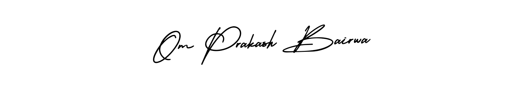 Similarly AmerikaSignatureDemo-Regular is the best handwritten signature design. Signature creator online .You can use it as an online autograph creator for name Om Prakash Bairwa. Om Prakash Bairwa signature style 3 images and pictures png
