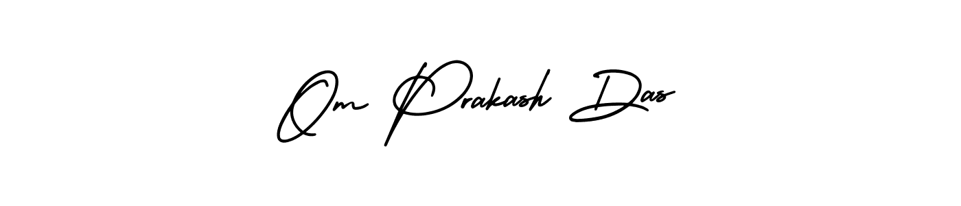 Create a beautiful signature design for name Om Prakash Das. With this signature (AmerikaSignatureDemo-Regular) fonts, you can make a handwritten signature for free. Om Prakash Das signature style 3 images and pictures png