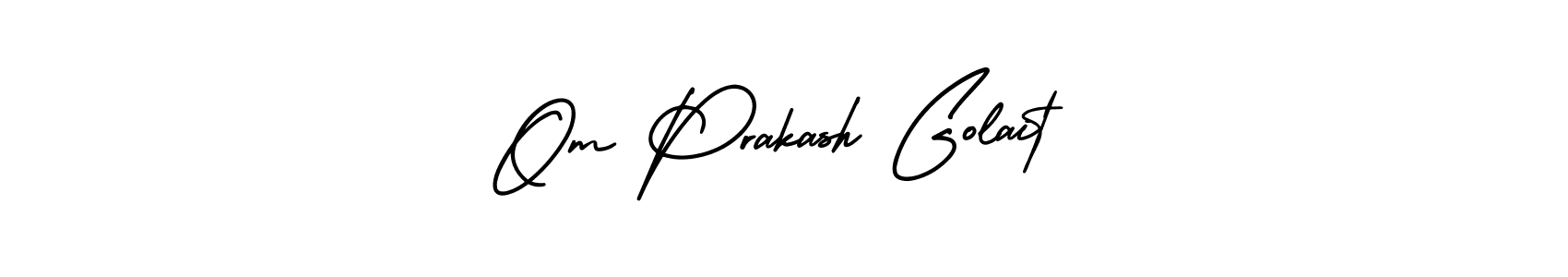 Check out images of Autograph of Om Prakash Golait name. Actor Om Prakash Golait Signature Style. AmerikaSignatureDemo-Regular is a professional sign style online. Om Prakash Golait signature style 3 images and pictures png