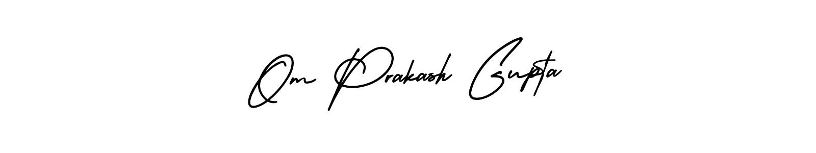 Make a beautiful signature design for name Om Prakash Gupta. With this signature (AmerikaSignatureDemo-Regular) style, you can create a handwritten signature for free. Om Prakash Gupta signature style 3 images and pictures png