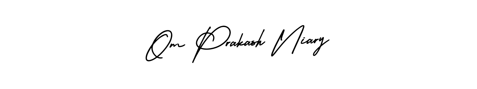 if you are searching for the best signature style for your name Om Prakash Niary. so please give up your signature search. here we have designed multiple signature styles  using AmerikaSignatureDemo-Regular. Om Prakash Niary signature style 3 images and pictures png