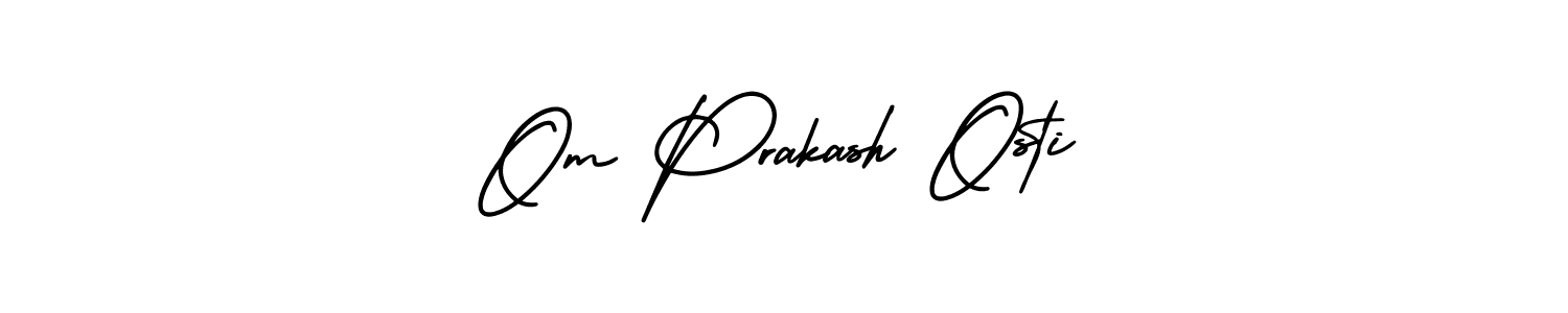 AmerikaSignatureDemo-Regular is a professional signature style that is perfect for those who want to add a touch of class to their signature. It is also a great choice for those who want to make their signature more unique. Get Om Prakash Osti name to fancy signature for free. Om Prakash Osti signature style 3 images and pictures png