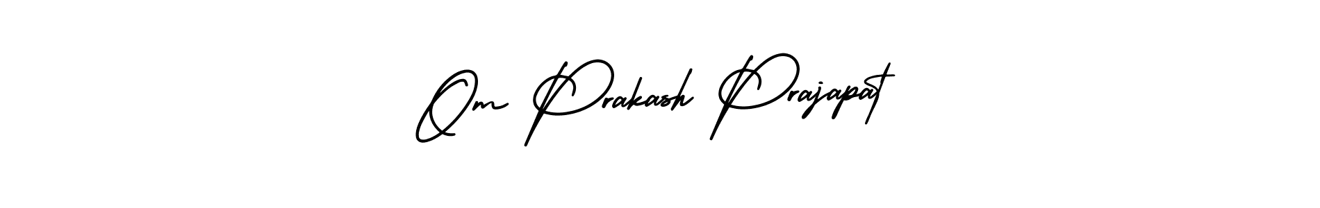 Use a signature maker to create a handwritten signature online. With this signature software, you can design (AmerikaSignatureDemo-Regular) your own signature for name Om Prakash Prajapat. Om Prakash Prajapat signature style 3 images and pictures png