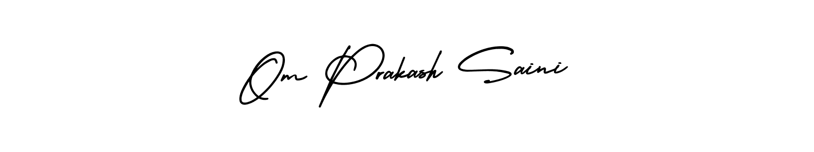 Also You can easily find your signature by using the search form. We will create Om Prakash Saini name handwritten signature images for you free of cost using AmerikaSignatureDemo-Regular sign style. Om Prakash Saini signature style 3 images and pictures png