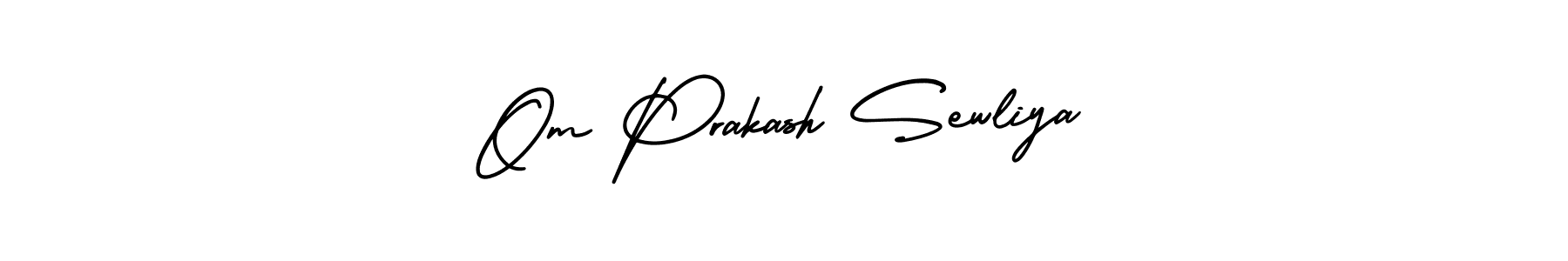 How to make Om Prakash Sewliya signature? AmerikaSignatureDemo-Regular is a professional autograph style. Create handwritten signature for Om Prakash Sewliya name. Om Prakash Sewliya signature style 3 images and pictures png