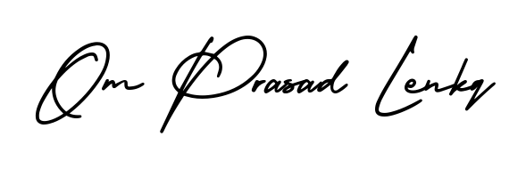 Best and Professional Signature Style for Om Prasad Lenkq. AmerikaSignatureDemo-Regular Best Signature Style Collection. Om Prasad Lenkq signature style 3 images and pictures png