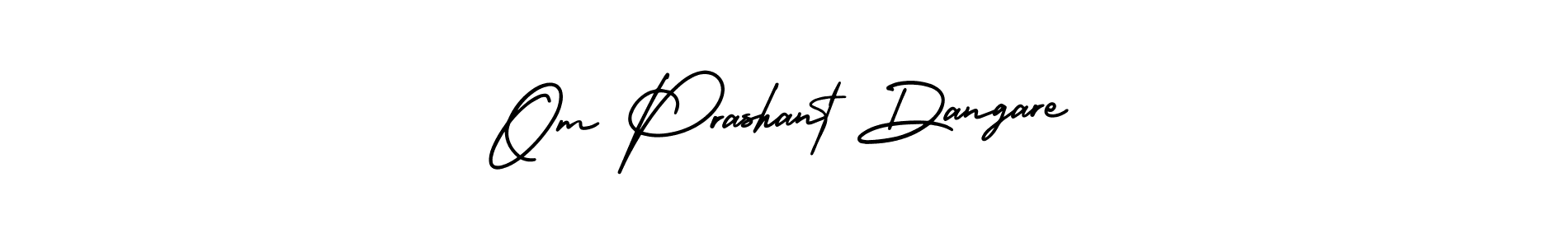 This is the best signature style for the Om Prashant Dangare name. Also you like these signature font (AmerikaSignatureDemo-Regular). Mix name signature. Om Prashant Dangare signature style 3 images and pictures png