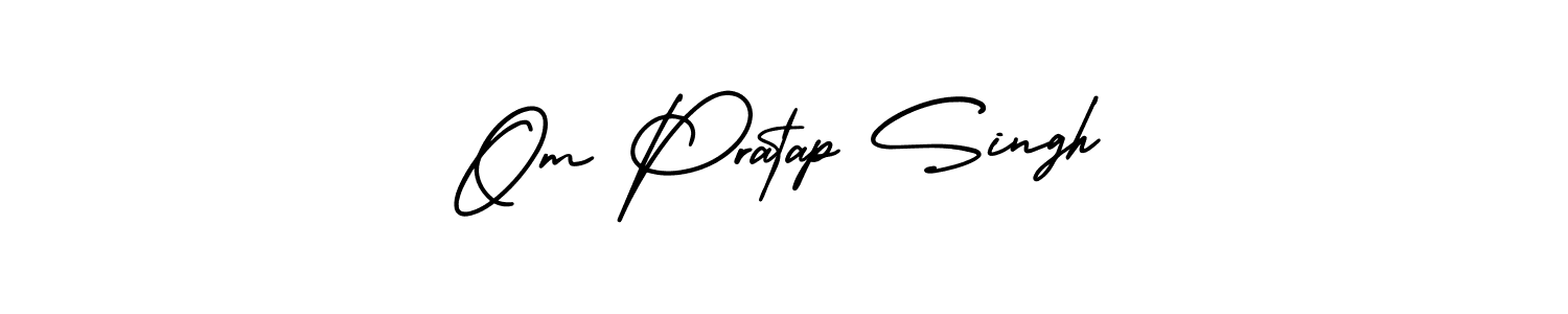 Use a signature maker to create a handwritten signature online. With this signature software, you can design (AmerikaSignatureDemo-Regular) your own signature for name Om Pratap Singh. Om Pratap Singh signature style 3 images and pictures png