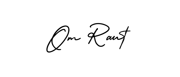 Similarly AmerikaSignatureDemo-Regular is the best handwritten signature design. Signature creator online .You can use it as an online autograph creator for name Om Raut. Om Raut signature style 3 images and pictures png