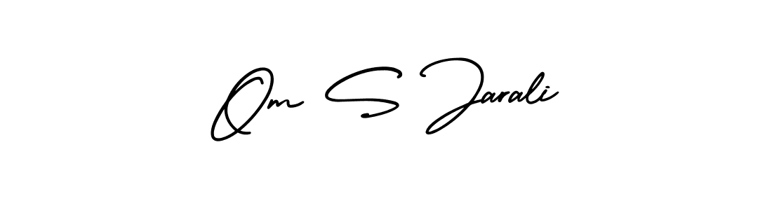 How to make Om S Jarali signature? AmerikaSignatureDemo-Regular is a professional autograph style. Create handwritten signature for Om S Jarali name. Om S Jarali signature style 3 images and pictures png