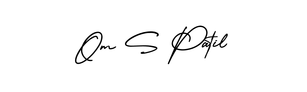 Also You can easily find your signature by using the search form. We will create Om S Patil name handwritten signature images for you free of cost using AmerikaSignatureDemo-Regular sign style. Om S Patil signature style 3 images and pictures png