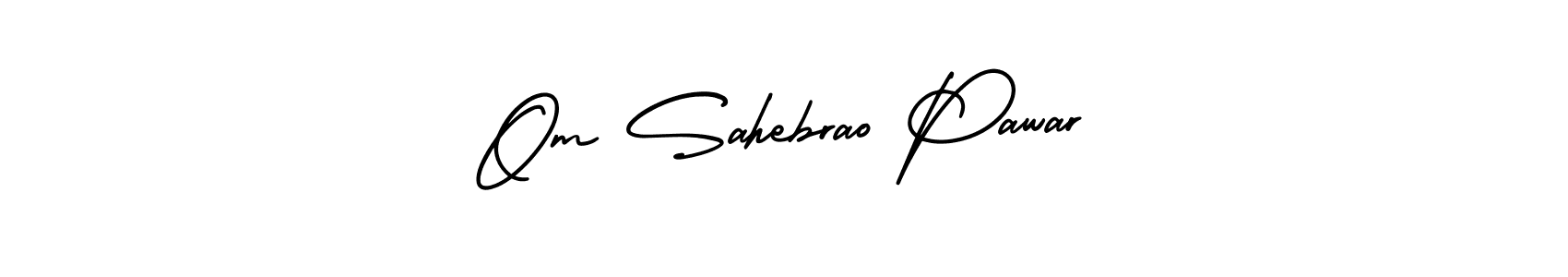Similarly AmerikaSignatureDemo-Regular is the best handwritten signature design. Signature creator online .You can use it as an online autograph creator for name Om Sahebrao Pawar. Om Sahebrao Pawar signature style 3 images and pictures png