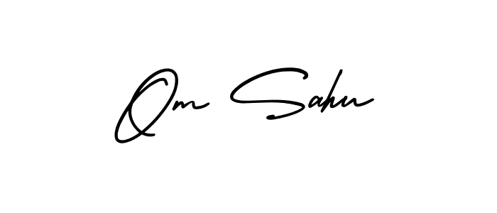 Make a beautiful signature design for name Om Sahu. With this signature (AmerikaSignatureDemo-Regular) style, you can create a handwritten signature for free. Om Sahu signature style 3 images and pictures png