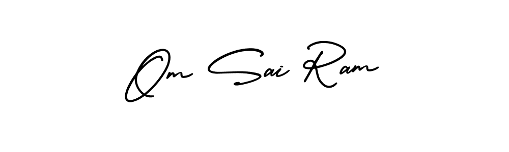 You should practise on your own different ways (AmerikaSignatureDemo-Regular) to write your name (Om Sai Ram) in signature. don't let someone else do it for you. Om Sai Ram signature style 3 images and pictures png