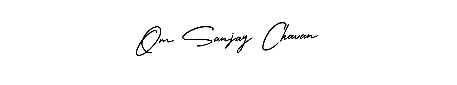 It looks lik you need a new signature style for name Om Sanjay Chavan. Design unique handwritten (AmerikaSignatureDemo-Regular) signature with our free signature maker in just a few clicks. Om Sanjay Chavan signature style 3 images and pictures png