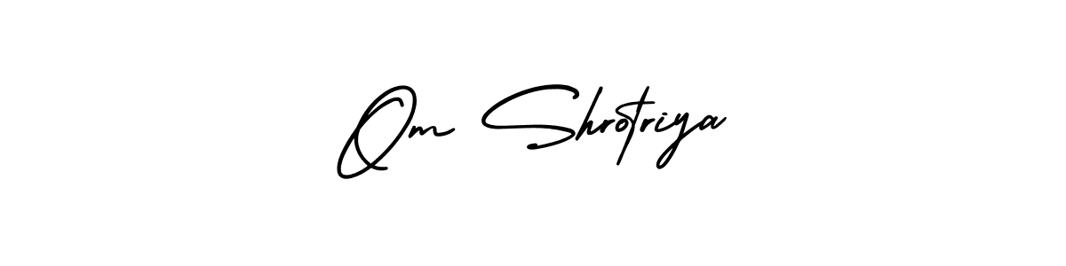 How to Draw Om Shrotriya signature style? AmerikaSignatureDemo-Regular is a latest design signature styles for name Om Shrotriya. Om Shrotriya signature style 3 images and pictures png