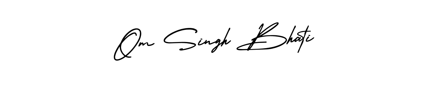 Similarly AmerikaSignatureDemo-Regular is the best handwritten signature design. Signature creator online .You can use it as an online autograph creator for name Om Singh Bhati. Om Singh Bhati signature style 3 images and pictures png