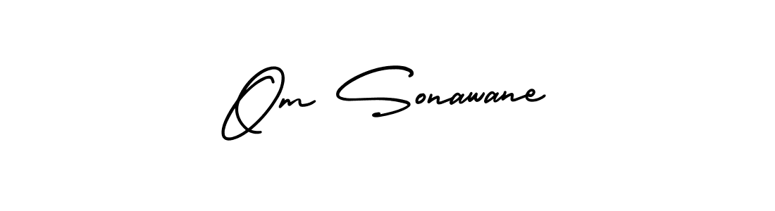 Make a beautiful signature design for name Om Sonawane. Use this online signature maker to create a handwritten signature for free. Om Sonawane signature style 3 images and pictures png