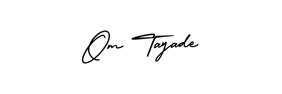 Create a beautiful signature design for name Om Tayade. With this signature (AmerikaSignatureDemo-Regular) fonts, you can make a handwritten signature for free. Om Tayade signature style 3 images and pictures png