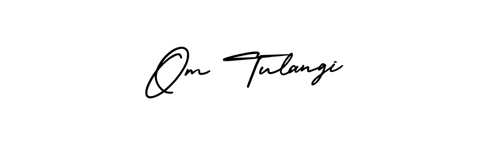 Design your own signature with our free online signature maker. With this signature software, you can create a handwritten (AmerikaSignatureDemo-Regular) signature for name Om Tulangi. Om Tulangi signature style 3 images and pictures png