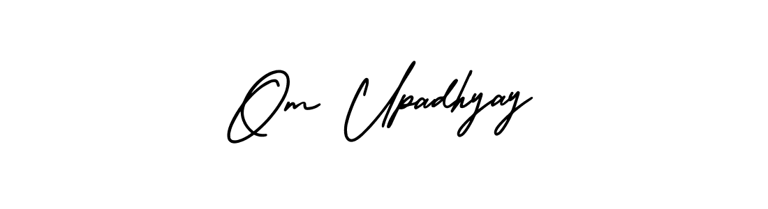 Similarly AmerikaSignatureDemo-Regular is the best handwritten signature design. Signature creator online .You can use it as an online autograph creator for name Om Upadhyay. Om Upadhyay signature style 3 images and pictures png
