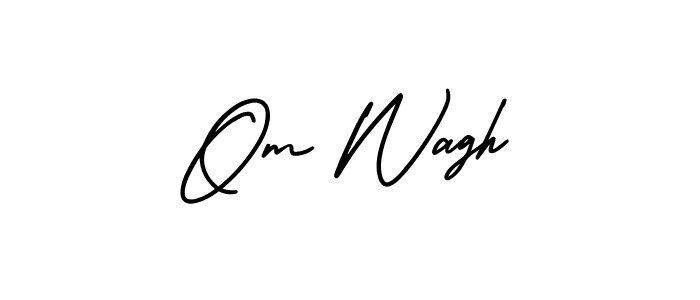 Best and Professional Signature Style for Om Wagh. AmerikaSignatureDemo-Regular Best Signature Style Collection. Om Wagh signature style 3 images and pictures png