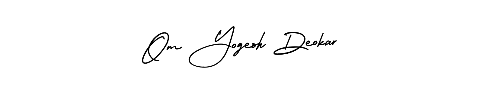 Make a beautiful signature design for name Om Yogesh Deokar. With this signature (AmerikaSignatureDemo-Regular) style, you can create a handwritten signature for free. Om Yogesh Deokar signature style 3 images and pictures png