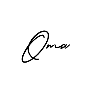 Also we have Oma name is the best signature style. Create professional handwritten signature collection using AmerikaSignatureDemo-Regular autograph style. Oma signature style 3 images and pictures png