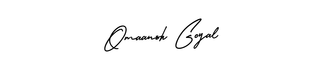 Make a beautiful signature design for name Omaansh Goyal. With this signature (AmerikaSignatureDemo-Regular) style, you can create a handwritten signature for free. Omaansh Goyal signature style 3 images and pictures png