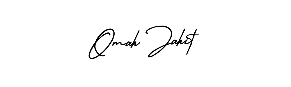 Use a signature maker to create a handwritten signature online. With this signature software, you can design (AmerikaSignatureDemo-Regular) your own signature for name Omah Jahit. Omah Jahit signature style 3 images and pictures png