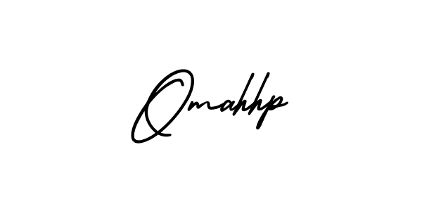 Create a beautiful signature design for name Omahhp. With this signature (AmerikaSignatureDemo-Regular) fonts, you can make a handwritten signature for free. Omahhp signature style 3 images and pictures png