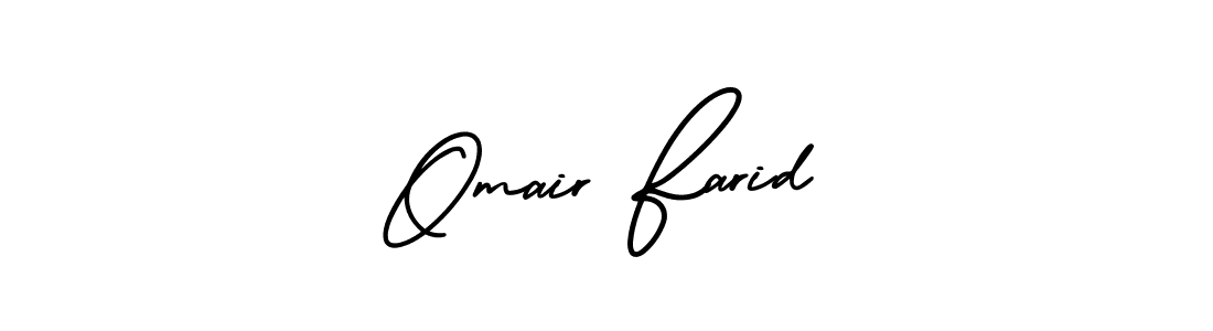 if you are searching for the best signature style for your name Omair Farid. so please give up your signature search. here we have designed multiple signature styles  using AmerikaSignatureDemo-Regular. Omair Farid signature style 3 images and pictures png