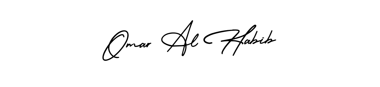 Design your own signature with our free online signature maker. With this signature software, you can create a handwritten (AmerikaSignatureDemo-Regular) signature for name Omar Al Habib. Omar Al Habib signature style 3 images and pictures png