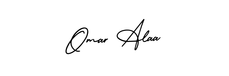 How to make Omar Alaa signature? AmerikaSignatureDemo-Regular is a professional autograph style. Create handwritten signature for Omar Alaa name. Omar Alaa signature style 3 images and pictures png