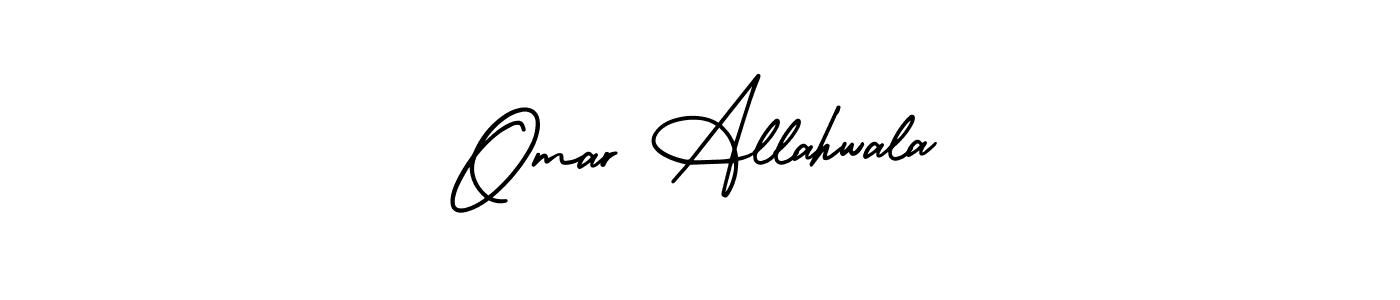 Create a beautiful signature design for name Omar Allahwala. With this signature (AmerikaSignatureDemo-Regular) fonts, you can make a handwritten signature for free. Omar Allahwala signature style 3 images and pictures png