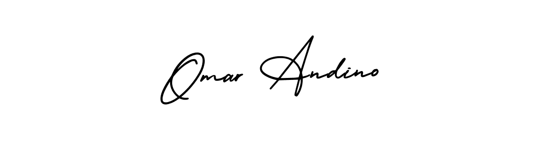 This is the best signature style for the Omar Andino name. Also you like these signature font (AmerikaSignatureDemo-Regular). Mix name signature. Omar Andino signature style 3 images and pictures png